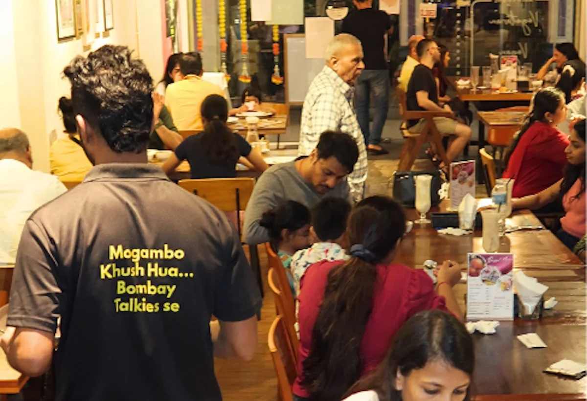 Dining at Bombay Talkies — vegetarian and vegan Indian restaurant in Brickfields KL
